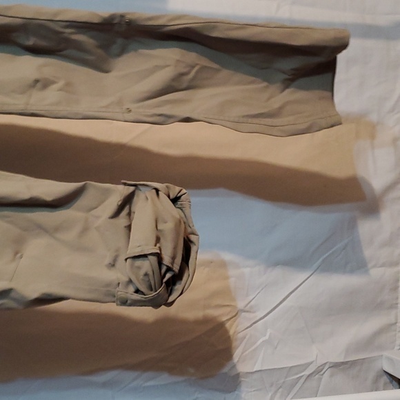 PRANA Halle outdoor convertible snap water resistant khaki boot cut pants womens - Picture 7 of 8